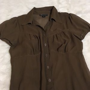 [I.N. Studio] Sheer Blouse and Attached Cami